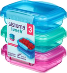 Sistema Lunch Food Storage Containers | 200 ml | Small Snack Pots | BPA-Free 