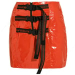 Puma X Rihanna Fenty Womens Belted Mini Skirt PVC Orange 577329 02 A83E