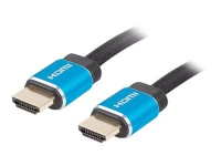 Lanberg - Premium hög hastighet - HDMI-kabel med Ethernet - HDMI hane till HDMI hane - 1 m - trippelskärmad - svart - stöd för 4K