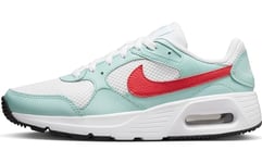 NIKE Women's WMNS AIR MAX SC Sneaker, White/LT Fusion RED-Jade ICE-Black, 9.5 UK