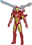 Official Marvel Avengers Titan Hero Series Blast Gear Launcher Iron Man Load Up