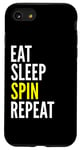 Coque pour iPhone SE (2020) / 7 / 8 Cyclisme drôle - Eat Sleep Spin Repeat