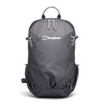 Berghaus Unisex 24/7 Backpack 15 Litre | Comfortable Fit | Durable Design | Rucksack for Men and Women, Grey Pinstripe/Jet Black, 15 Litres