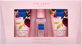 Ted Baker Floral Fancies Mini Gift Trio - Body Spray, Wash, and Lotion, 3 Piece 