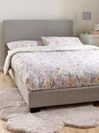 Everyday Riley Fabric Small Double Bed Frame With Mattress Options (Buy &Amp; Save!) - Light Grey - Bed Frame Only