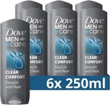 Dove Men+Care 3-In-1 Shower Gel Clean Comfort Shower Gel for Body, Face and Hair
