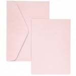 Galleri Papper Kort och Kuvert - A6 Rosa 5 set
