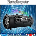 Portable Bluetooth FM Party Speaker Sub Woofer Heavy Bass Sound System Outdoor
