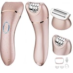 Kvinnlig epilator, 2-i-1 kvinnlig hårborttagningsset, inklusive epilator och rakapparat, lämplig för kvinnors ansikte, kropp, lemmar, hårborttagning av privata delar