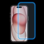 iPhone 15 Pro Max Skjermbeskytter i Glass - Lysende Blå Kant