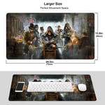 FZDB Assassin's Creed Mouse Pad,Rubber Non-Slip Electronic Sports Oversized Gaming Large Mouse Mat, Rectangular Mouse Pads 15.8 X 29.5 Inch