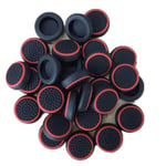 Youji® 5 Pairs/10 PCS Replacement Silicone Analog Controller Joystick Thumb Stick Grips Caps Cover for PS4 PS3 PS2 Xbox One/360 Game Controller-Red
