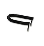 Ex-Pro Telephone Handset Coiled Black Cable, 1.5m