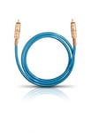 Oehlbach NF 113 DI 150 - Câble RCA Audio numérique - Câble coaxial S/PDIF de Haute qualité, Blindage Multiple, 75 Ohm - 1,50 m - Bleu