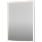Sanibell Ink SP19 speil med lys, dimbar, duggfri, matt hvit, 60x80 cm