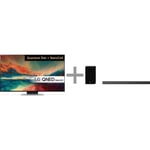 LG QNED86 55" 4K QNED Mini-LED TV (2023) + LG SPD75YA 3.1.2 Dolby Atmos Soundbar -tuotepaketti