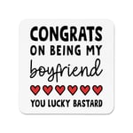 Congrats On Being My Boyfriend Lucky B-st-rd Fridge Magnet Valentine's Day Love