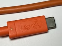 Genuine Orange USB-C 0.5M USB3.1 Gen2 Cable for LaCie Rugged PN: 100806187