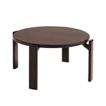 HAY - Rey Coffee Table, 66,5xH32 REY22, Umber water-based lacquered beech - Brun - Soffbord - Trä