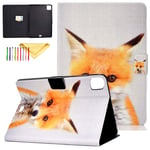 Case for iPad Pro 11 Inch 2021 3rd Generation, iPad Pro 11 2021/2020/2018 Case - Uliking Cute Pattern PU Leather Skinshell Slim Lightweight Stand Wallet Smart Cover for Apple iPad Pro 11 Inch, Fox