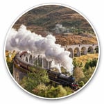 2 x Vinyl Stickers 10cm - Jacobite Steam Train Glenfinnan Viaduct Cool Gift #162