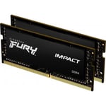Kingston FURY Impact DDR4 2666 MHz SO-DIMM CL15 16 Gt minnesmodulpaket