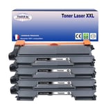 4 Toners compatibles avec Brother TN2220, TN2010 pour Brother Fax 2840, Fax 2845, Fax 2940 - 2600 pages - T3AZUR