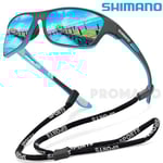 SHIMANO Polariserande Fiske Solglasögon Herr Körning Glasögon Man Solglasögon Vandring Fiske Klassiska Solglasögon UV400 Öga  (FMY) ฺBlue