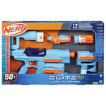 Nerf Elite 2.0 Lock N Load, Blasters, 50 Darts, Stock, Barrel, Foregrip, Scope