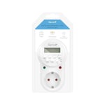 Prise minuteur programmateur numérique 24h/7 Jours d'intérieur, contrôle Automatique des appareils électriques pour économiser de l'énergie.