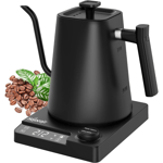 1L Electric Gooseneck Kettle for Coffee & Tea | Smart Variable Temperature Black