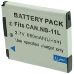 Batterie pour CANON IXUS 140 - Garantie 1 an