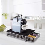 Shoze Coffee Capsule Holders Coffee Storage Rack 60Pcs Tassimo Capsules Coffee Pod Holder Coffee Stand with Non Slip Surface Mesh Drawer Rack