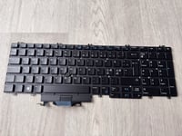 NY! Dell Precision 7530 7540 7730 7740 NORDIC Backlit Keyboard 0RX21J Tangentbord