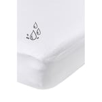 Meyco white Molton underlakan vattentätt 120 x 200 cm
