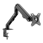 Maclean MC-906 1-Way Monitor Mount with Gas Spring 17 - 32 Inch Table Mount Monitor Arm Swivelling Tilting Rotatable VESA 75 x 75 100 x 100 up to 8 kg