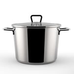 Vivo 24cm Casserole Pan & Lid Suitable for All Hobs Non-Stick Stay Cool Handles