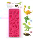 ScrapCooking Silikonform Dino för Sockerdekorationer