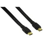75cm Flat HDMI Cable / Lead V1.4 High Speed + Ethernet 3D 1080p Short Small Neat