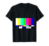 No Signal Television Screen Color Bars Test Pattern T-Shirt