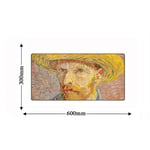 Large Gaming Mouse Mat Pad 600 * 300Mm Locking Edge Large Oil Art Painting Gaming Keyboard Computer Mousepad Anime Notebook Tablet Mouse Pad Desk Cushion Mat 19