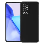 Foluu Case for OnePlus 9 Pro 5G Case, Liquid Silicone Gel Rubber Bumper Case with Soft Microfiber Lining Cushion Slim Hard Shell Shockproof Protective Cover for OnePlus 9 Pro 5G (Black)