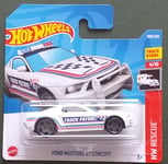 HOT WHEELS 2022 FORD MUSTANG GT CONCEPT "TRACK PATROL", WHITE, SHORT CARD.