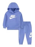 Nike Infants Unisex Club Fleece Hoodie And Jogger Set - Light Blue, Blue, Size 12 Months