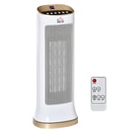 Ceramic Tower Heater Oscillating with Remote Control & 8 Hour Timer White