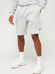 Lacoste Fleece Jersey Shorts - Light Grey, Grey, Size L, Men