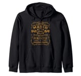 March 1947 The Man Myth Legend 75 Years Old Birthday Gifts Zip Hoodie