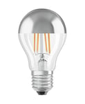 OSRAM Ampoule LED | Culot: E27 | Blanc chaud | 2700 K | 6,50 W | équivalent à 50 W | clair | LED Retrofit CLASSIC A Mirror