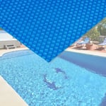Bigb - Bache à bulle été 400µ bleue pour piscine 6 x 4 m