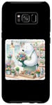 Coque pour Galaxy S8+ Ours Arrange Fleurs In Shop. Ice Bear Tablier Flower Shop